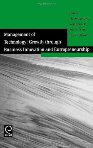 Seller image for Growth Through Business Innovation and Entrepreneurship (Management of Technology) for sale by WeBuyBooks