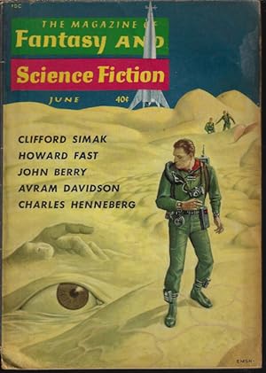 Image du vendeur pour The Magazine of FANTASY AND SCIENCE FICTION (F&SF): June 1960 mis en vente par Books from the Crypt