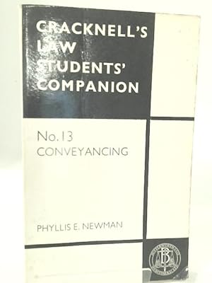 Seller image for Cracknell's Law Students Companion - No.13 Caonveyancing for sale by World of Rare Books