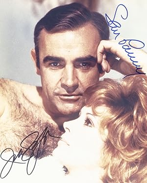 Sean Connery and Jill St. John Signed James Bond Photograph.