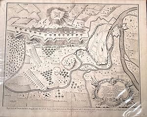 Plan of the Battle of Donawert. War of the Spanish Succession