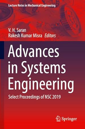 Bild des Verkufers fr Advances in Systems Engineering : Select Proceedings of NSC 2019 zum Verkauf von AHA-BUCH GmbH