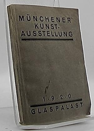 Bild des Verkufers fr Mnchener Kunstausstellung 1920 Glaspalast zum Verkauf von Antiquariat Unterberger