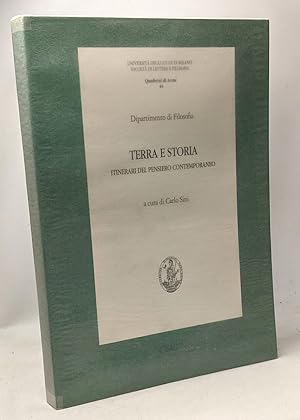 Imagen del vendedor de Terra e storia. Itinerari del pensiero contemporaneo - dipartimento di Filosofia - quaderni di Acme 44 a la venta por crealivres