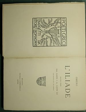 Image du vendeur pour L'Iliade mis en vente par Antica Libreria di Bugliarello Bruno S.A.S.