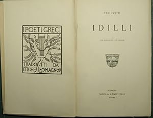 Bild des Verk�ufers f�r Idilli zum Verkauf von Antica Libreria di Bugliarello Bruno S.A.S.