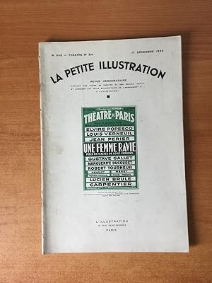Seller image for LA PETITE ILLUSTRATION n 605 Thtre n 310 : UNE FEMME RAVIE Thtre de Paris for sale by KEMOLA