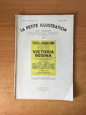 Imagen del vendedor de LA PETITE ILLUSTRATION n 823 Thtre n 414 : VICTORIA REGINA Thtre de la Madeleine a la venta por KEMOLA