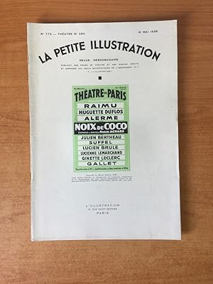 Imagen del vendedor de LA PETITE ILLUSTRATION n 773 Thtre n 394 : NOIX DE COCO Thtre de Paris a la venta por KEMOLA