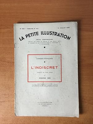 Seller image for LA PETITE ILLUSTRATION n 683 Thtre n 350 : L'INDISCRET Comdie Franaise for sale by KEMOLA