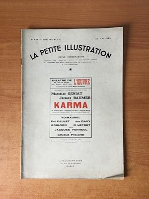 Bild des Verkufers fr LA PETITE ILLUSTRATION n 626 Thtre n 322 : KARMA Thtre de l'oeuvre zum Verkauf von KEMOLA