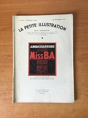 Immagine del venditore per LA PETITE ILLUSTRATION n 700 Thtre n 356 : MISS BA Thtre des Ambassadeurs venduto da KEMOLA