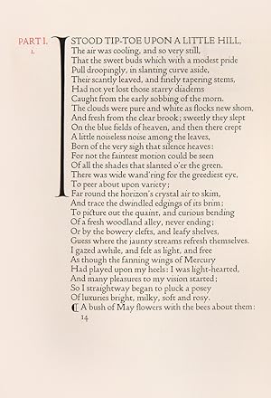 Bild des Verkufers fr Keats. [Poems] zum Verkauf von Shapero Rare Books
