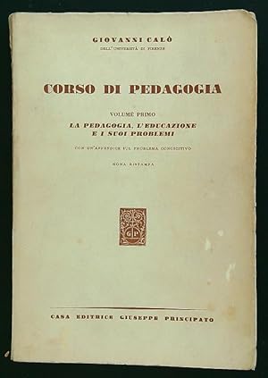 Immagine del venditore per Corso di pedagogia volume primo venduto da Librodifaccia