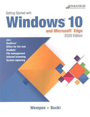Imagen del vendedor de Getting Started With Windows 10 and Microsoft Edge 2020 a la venta por GreatBookPrices