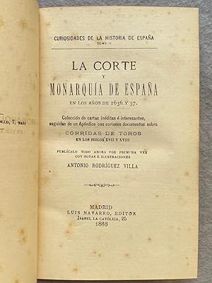 LA CORTE Y MONARQUÍA DE ESPAÑA. 1636 y 37.