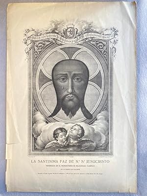 LITOGRAFÍA. ALICANTE. IMAGEN DE LA SANTÍSIMA FAZ DE Ntro Sr. JESUCRISTO venerada en el Monasterio...