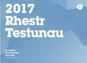 Seller image for Rhestr Testunau Eisteddfod Genedlaethol Ynys Mn 2017 for sale by WeBuyBooks