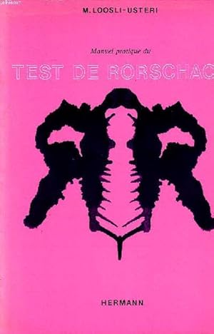 Imagen del vendedor de Manuel pratique du Test de Rorschach a la venta por Le-Livre