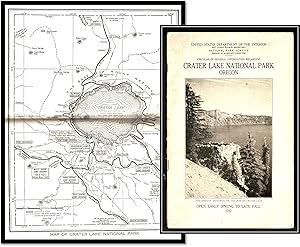 Crater Lake National Park Oregon. Open Early Spring to Late Fall, 1932