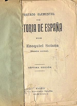 Seller image for TRATADO ELEMENTAL DE HISTORIA DE ESPAA for sale by Librera Torren de Rueda