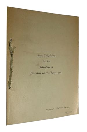 Some Differences in the Education of the Deaf and the Hearing: Read before the Arkansas School As...