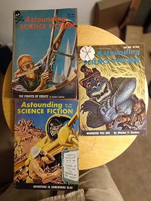 Imagen del vendedor de Astounding Science Fiction [3 consecutive issues: Feb., March, April, 1959] a la venta por Counterpane Books