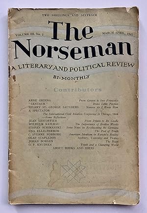 Seller image for The Norseman: A Literary and Political Review, Volume 3, Number 2, March & April 1945 for sale by George Ong Books