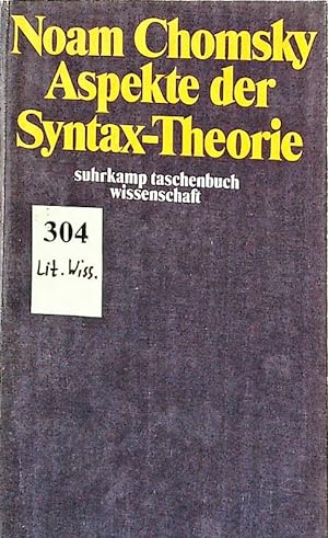 Bild des Verkäufers für Aspekte der Syntax-Theorie. zum Verkauf von Antiquariat Bookfarm