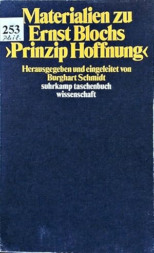 Bild des Verkufers fr Materialien zu Ernst Blochs "Prinzip Hoffnung". zum Verkauf von Antiquariat Bookfarm