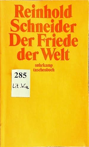 Seller image for Der Friede der Welt. for sale by Antiquariat Bookfarm