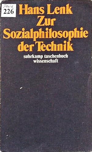 Imagen del vendedor de Zur Sozialphilosophie der Technik. a la venta por Antiquariat Bookfarm