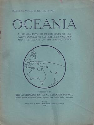 Immagine del venditore per A NOTE ON DJAMINDJUNG KINSHIP AND TOTEMISM (In OCEANIA, Volume VI, No. 4, 1936) venduto da Jean-Louis Boglio Maritime Books