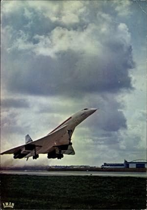 Ansichtskarte / Postkarte Französisches Passagierflugzeug, Concorde, Überschallflugzeug
