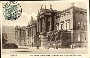Bild des Verkufers fr Ansichtskarte / Postkarte Berlin Mitte, altes Palais, alte Bibliothek zum Verkauf von akpool GmbH