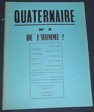 Image du vendeur pour Quaternaire n6- mis en vente par Librairie Sedon