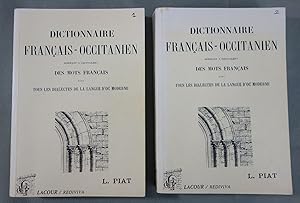 DICTIONNAIRE FRANCAIS-OCCITANIEN. 2 tomes - Donnant l'équivalent des mots français dans tous les ...