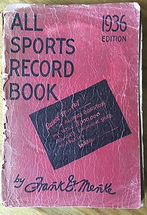 All Sports Record Book 1936 Edition