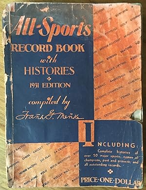 All Sports Record Book with Histories 1931 Edition
