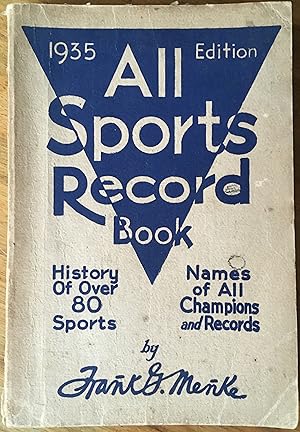 All Sports Record Book 1935 Edition (inscribed to Paul Gallico)