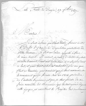 Lettre autographe signée