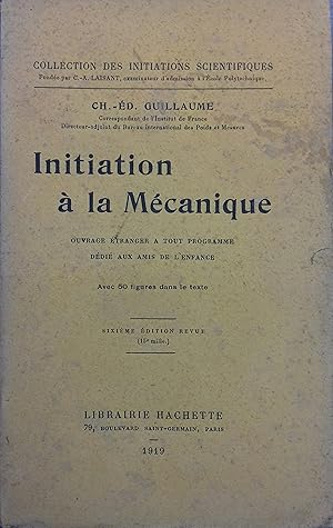 Seller image for Initiation  la mcanique. for sale by Librairie Et Ctera (et caetera) - Sophie Rosire