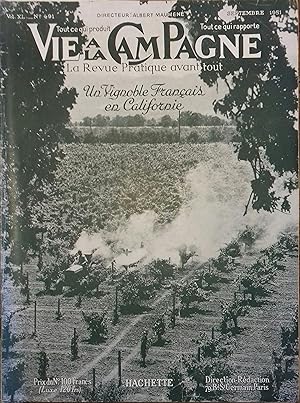 Vie à la campagne numéro 491. Couverture : Un vignoble français en Californie. Septembre 1951.