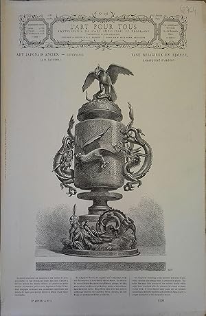 L'art pour tous, encyclopédie de l'art industriel et décoratif. N° 278. Contient 4 gravures en no...