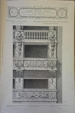 L'art pour tous, encyclopédie de l'art industriel et décoratif. N° 289. Contient 4 gravures en no...