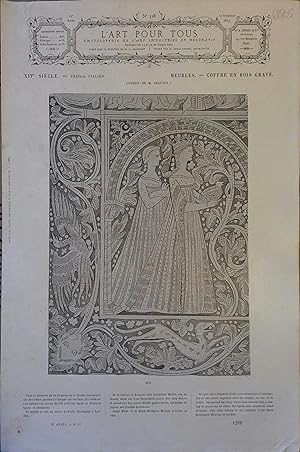 L'art pour tous, encyclopédie de l'art industriel et décoratif. N° 318. Contient 4 gravures en no...