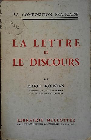 La lettre et le discours. Vers 1920.