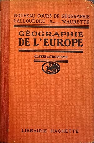 Immagine del venditore per Gographie de l'Europe. Classe de troisime. (Divisions A et B). venduto da Librairie Et Ctera (et caetera) - Sophie Rosire