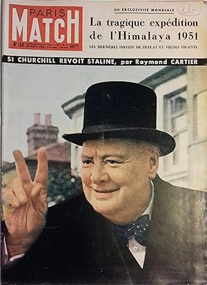 Image du vendeur pour Paris Match N 138 : Churchill. - La tragique expdition de la Nanda Devi - Messe pour Ptain  Notre-Dame. 10 novembre 1951. mis en vente par Librairie Et Ctera (et caetera) - Sophie Rosire