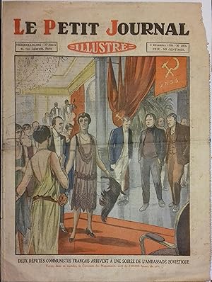 Le Petit journal illustré N° 1876 :Deux députés communistes français arrivent à une soirée de l'a...